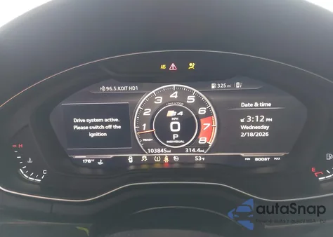 2018 Audi S4 3.0T Premium Plus z USA, uszkodzony, nr VIN WAUC4AF42JA217141